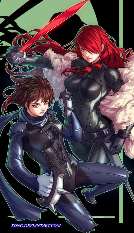 vipero2:  Persona 5 Makoto and Mitsuru by xong on DeviantArt