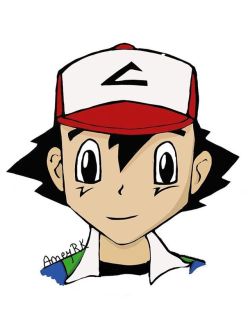 ameyrk:#ash #sketch #ashketchum #pokemon