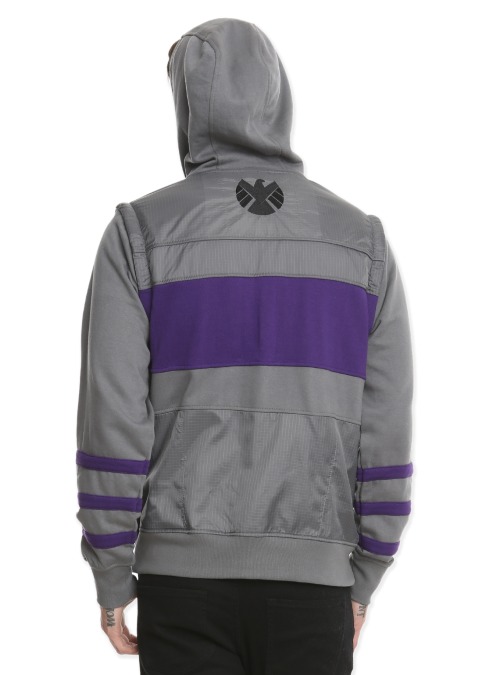 fuckyeahmarvelstuff: Hawkeye Zip Hoodie from Hot Topic