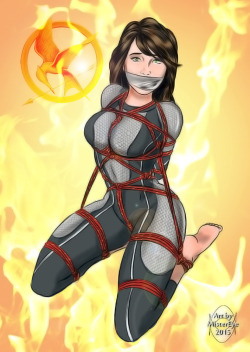 grosslyabnormal:  Jennifer / Katniss by MisterEye 