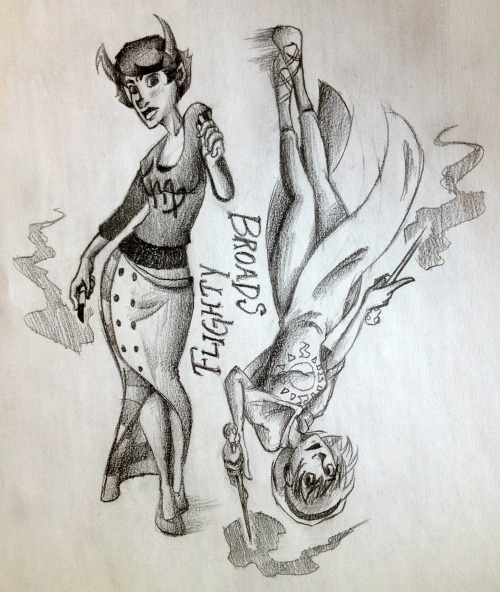 mycomputerismadeofbees:more school doodleslovely flighty broads