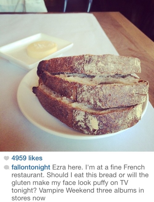 whatismgmt:Ezra taking over the fallon tonight instagram so far