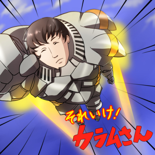 nimademe:  Fly through the skies, stealth rocket Kellam! Source. 
