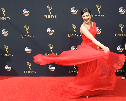 mcavoys:  Priyanka Chopra attends the 68th Annual Primetime Emmy Awards at Microsoft Theater on September 18, 2016 in Los Angeles, California. 
