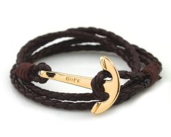 gentclothes:  Leather Bracelet with Anchor