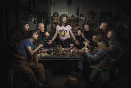 jedavu:Auto Mechanics Pose Dramatically to Recreate Renaissance PaintingsPhotographer Freddy Fabris 