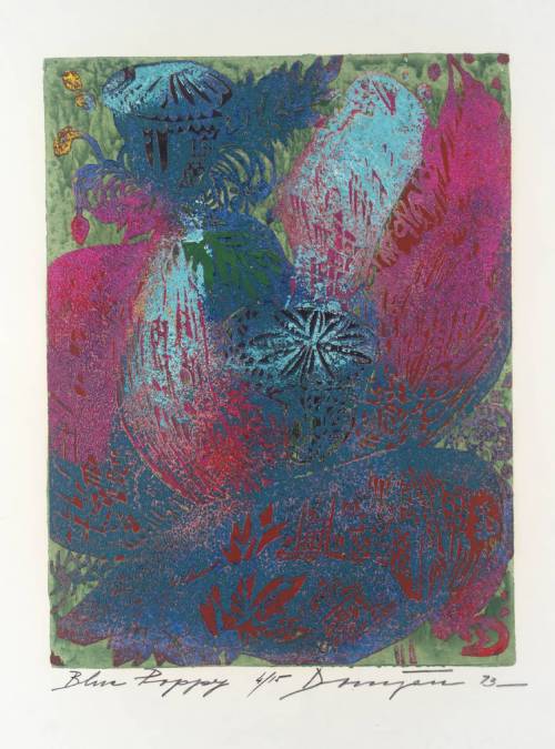 elpasha71:Joseph DomjanBlue Poppy 1973Pink Sunset Cloud 1975