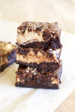 beautifulfood4u:    Double Chocolate Cheesecake Peanut Butter Brownies  All we need is food ♡ 