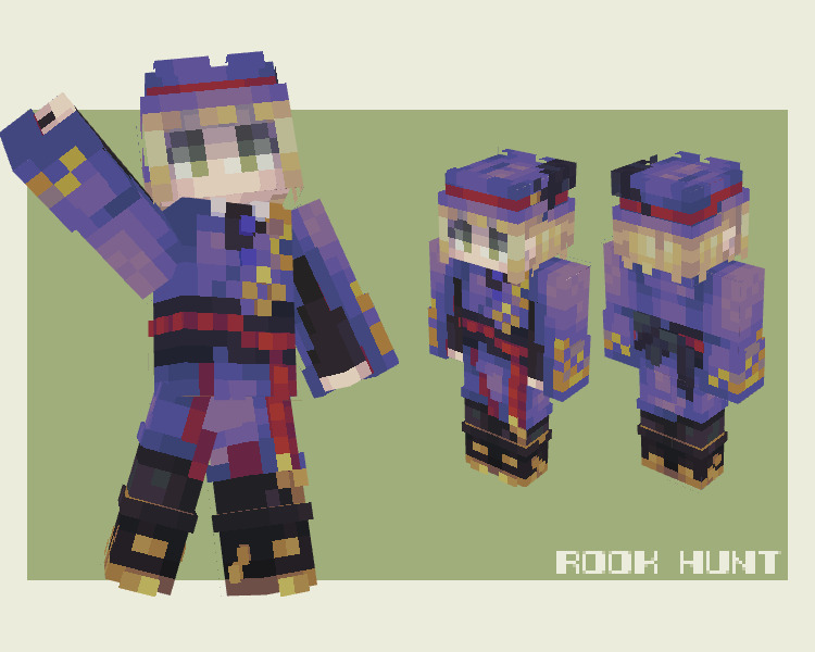 Rook Hunt (ルーク・ハント)| Twisted Wonderland Minecraft Skin