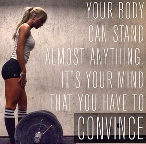 jassminekay:  You should never over do it but you are stronger than you think. You