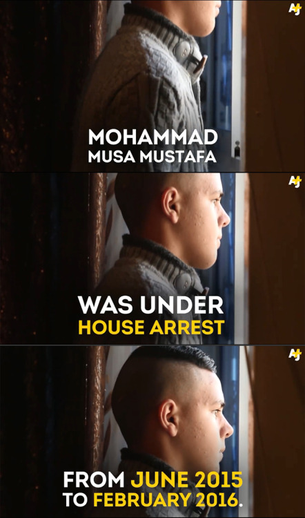 loveremains4eva: from-palestine: [This is what life is like for a Palestinian teenager under house a