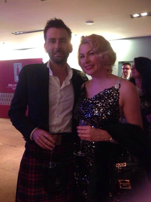 davidtennantcom: David Tennant at the 2014 BAFTA Scotland Awards With Tallia Storm (centre) and Soni