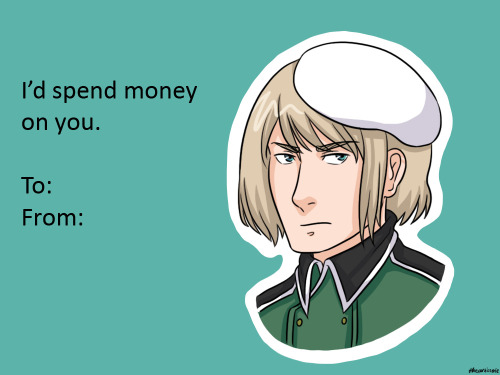 Happy Valentines Day! Here Are Some Corny Hetalia Valentines Cards - Feel Free To Use Them! (Thanks To
