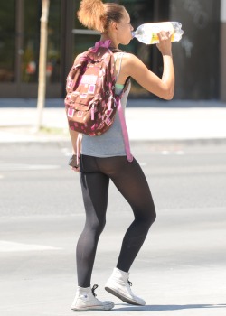 So I went home for lunch today and on the way back I see her walking up Fremont Street 7-20-16