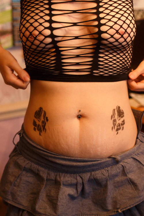 Speaking of permanent slut marks- here’s what I ended up doing with the placement based on all the suggestions that came in :)I’m planning to make the appointment later today- but there’s still time for final input before I get to wear them for