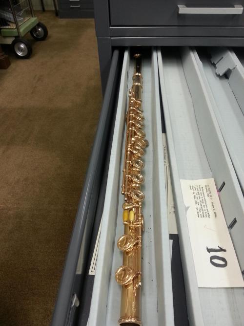 kmlai: Solid gold flute, Library Of Congress flute vault.  I am making feeble grabby-hands towa