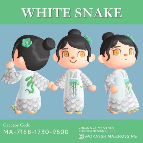 qr-closet:white snake outfit