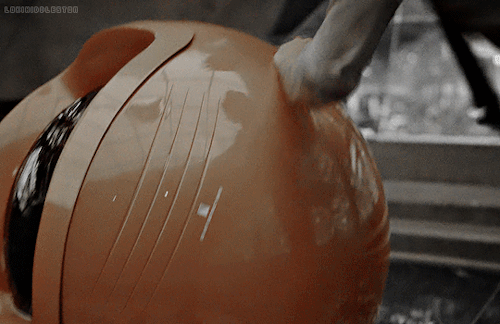 Could You Please Make A Gif Of The Bit Where Loki Is Leaning On The Orange Round Thing That Fell From