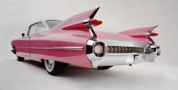 moderngrease:  Hot Pink 1959 Cadillac Coupe
