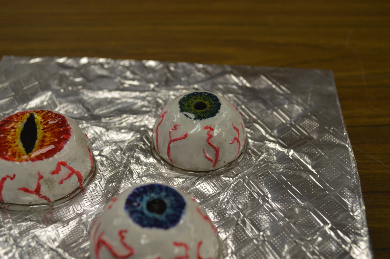 EYES, SCULPEY EYES! I needed a break, so I made eyes. I wanted to try making the