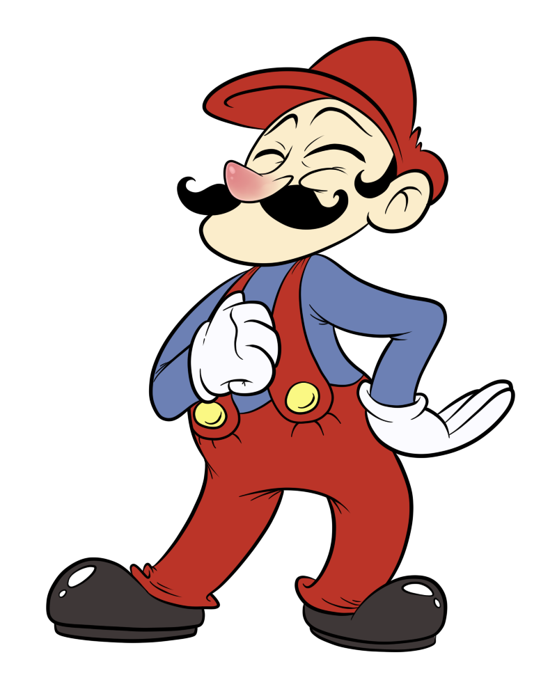 alexadraws:  I love the original design of Mario in art for Donkey Kong cause it