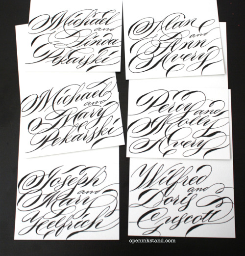 Black on white place cards. Multipurpose for any event or occasion.