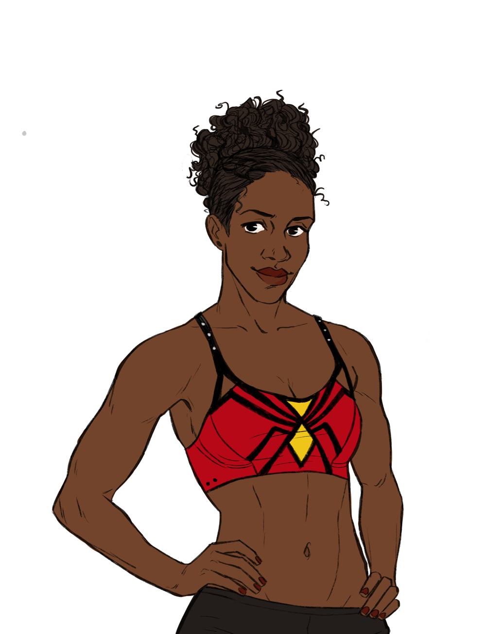 illustratedkate:  For years I’ve dreamt of having sports bras modelled off my favourite