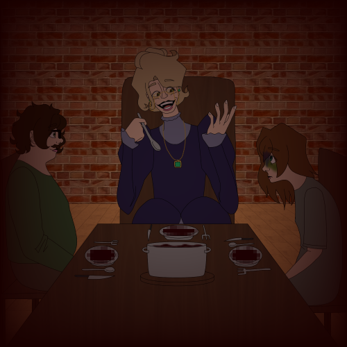 A Family Dinner! Except They're Eating Part Of The Family And Gaslighting The Youngest Member Of The