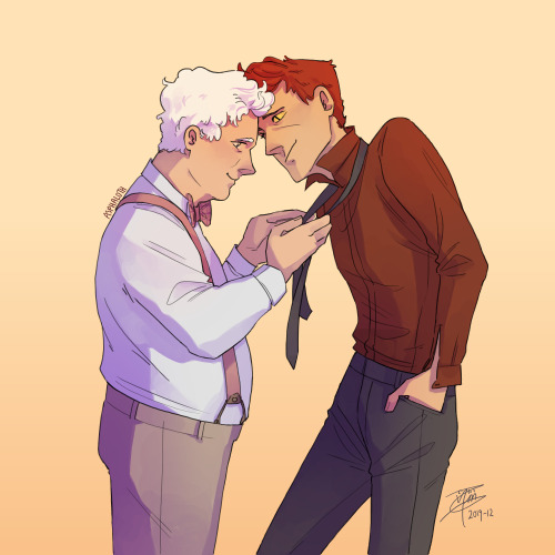 glorfy-the-bright-haired-ellon:they’re getting ready for a night out :D