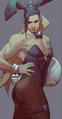 kkang77: bunny boy hanzo 