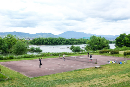 Open tennis.[Kyoto]