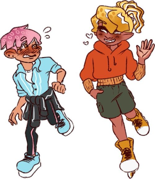 i made splatoon ocs ksdnafklnaskl