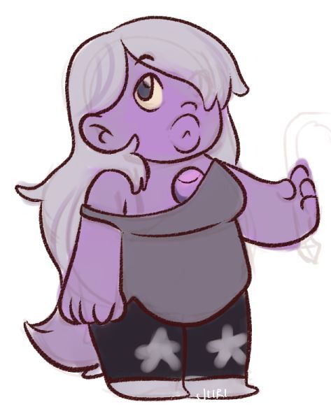 jiirim:  5 minute sketch of Amethyst. Trying to see if I could block balanced colors quickly. 