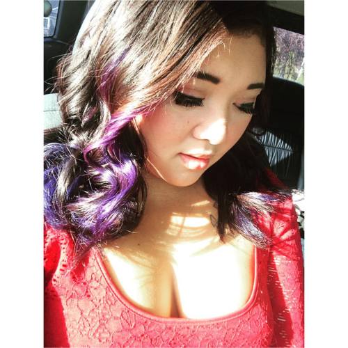 #hair #haircolor #purple #blue #obsessed #hotd #asianpersuasion #sun #bright #kik #kayycbeezy #snapc