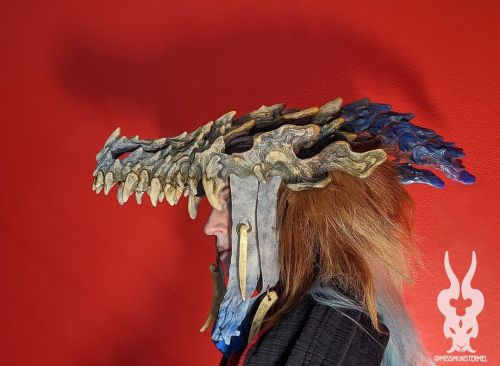 Bone dragon headdress is finished! This piece will be available in the shop thisFriday at 2pm PST. I