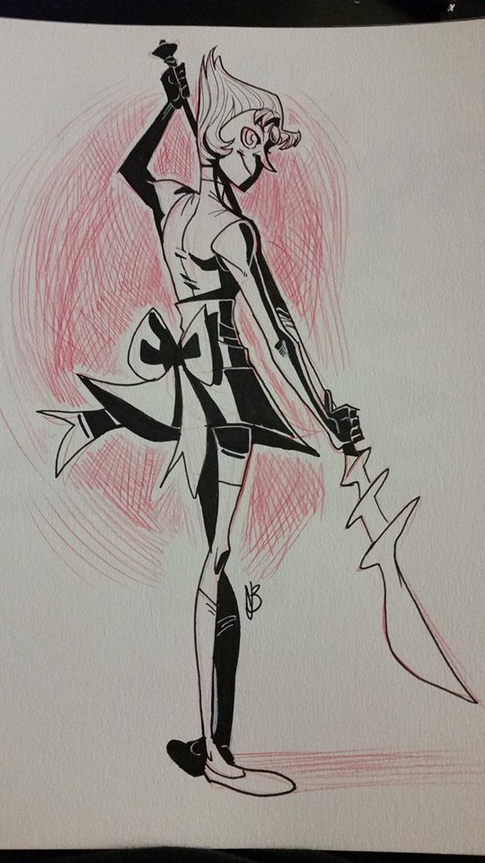 scarecrowartist:  INKTOBER!!!Day 3: Pearl from Steven Universe!Giving this bright