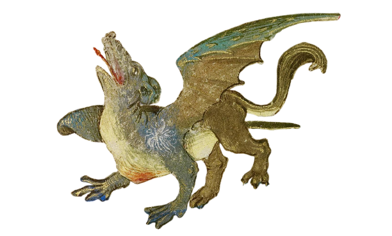 transparent png of a medieval dragon illustration