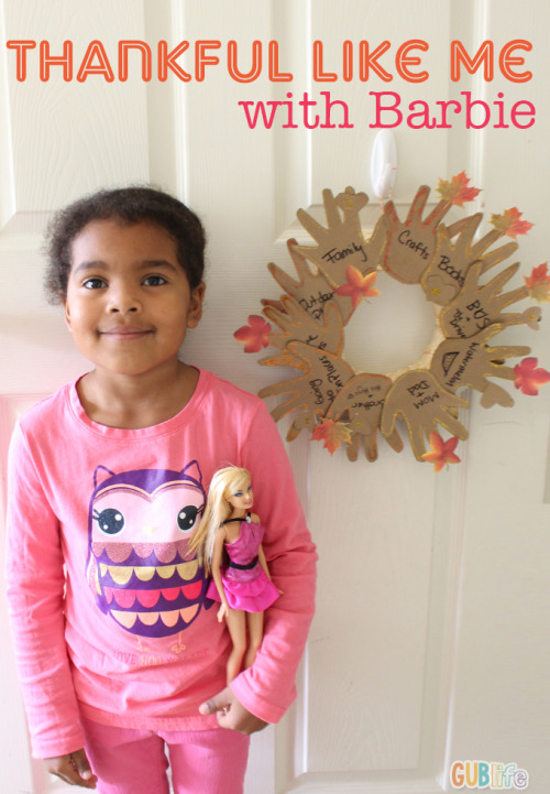 Thankful Like Me With Barbie | #BarbieProject Ruby and Little Lady use a beautiful DIY project to ex
