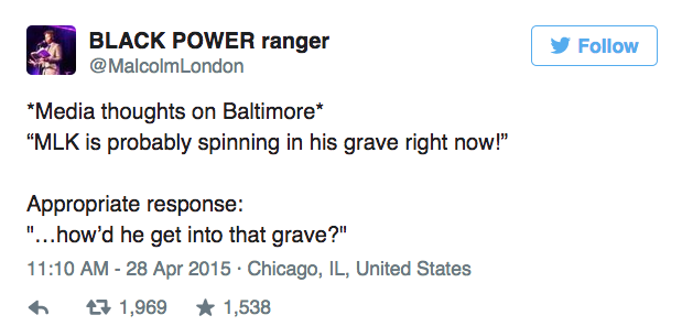 huffingtonpost:  12 Powerful Responses To People Who Think The Baltimore Protests