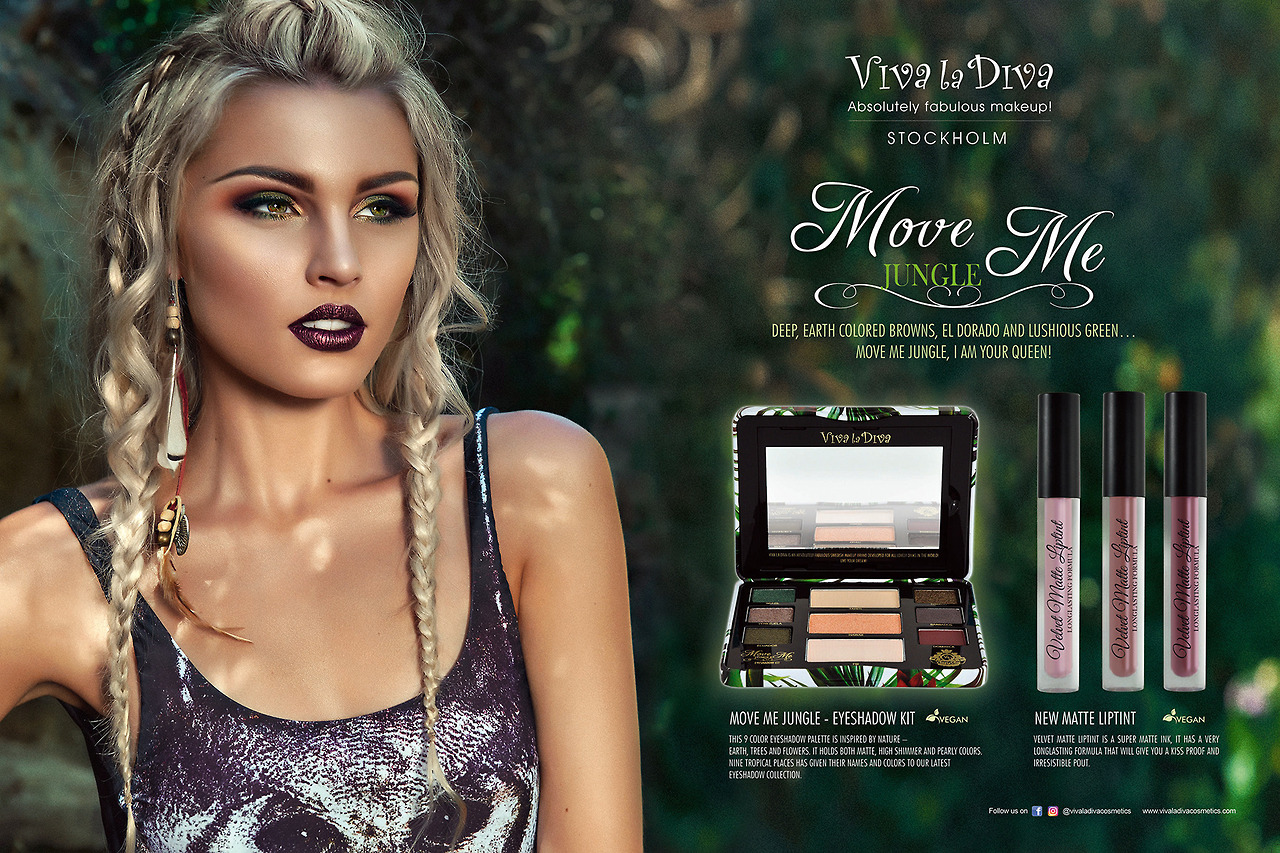 Bianca Moss — Viva La Diva Cosmetics me Jungle”...