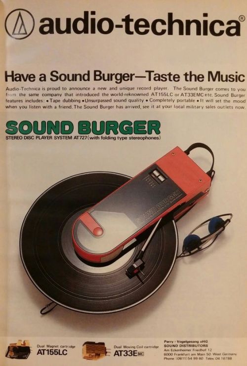 Audio-Technica revived their 80s portable Sound Burger