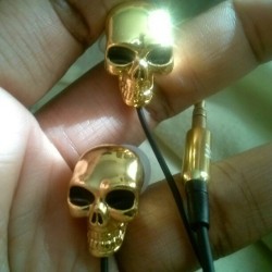 My headphones…#Sweet #Skulls #Love