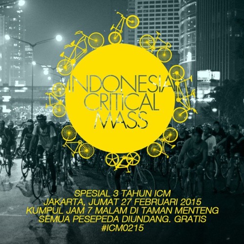 Entering our 3rd #CriticalMass year. Let&rsquo;s ride together this Friday! #ICM0215 #WeAreTheTraff