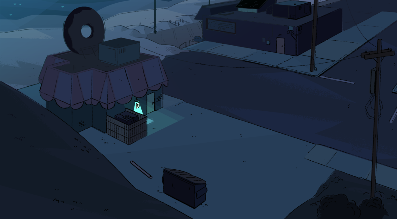 A selection of Backgrounds from the Steven Universe episode: Beach City Horror ClubArt