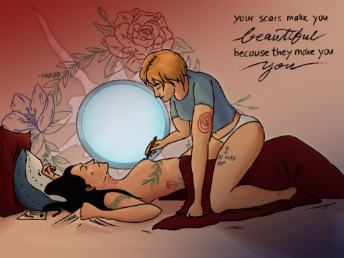 veethesnake:Your scars make you beautifulTasha tries her best to keep Stephanie from seeing her with