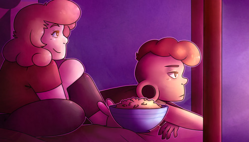 lars &amp; sadie! working on prints has been surprisingly fun &amp; im excited to have more done soo