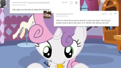 Yours-Yearly-Sweetie-Belle:    Blog Reference Detected: Sapphie Eye Rarity Ask Filly