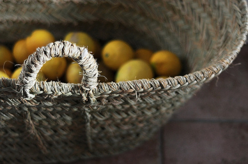 valscrapbook:  lemons in the basket by DorteF on Flickr.