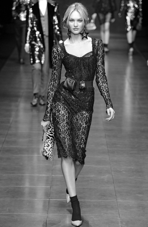 blissfully-chic:Candice Swanepoel - Dolce & Gabbana Fall 2011 RTW