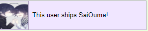 This User Ships SaiOuma!
